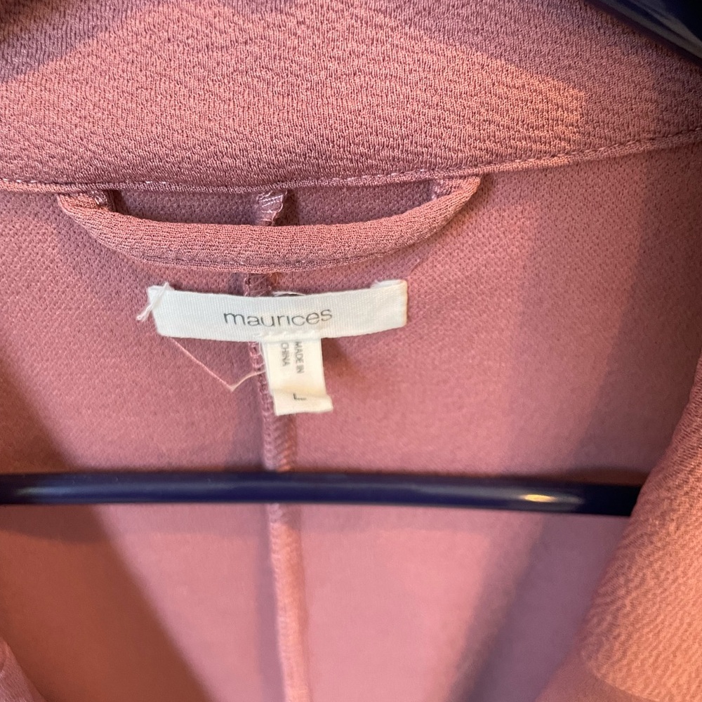 A New Day Open Front Blazer Jacket - Dusty Rose - Picture 2 of 3